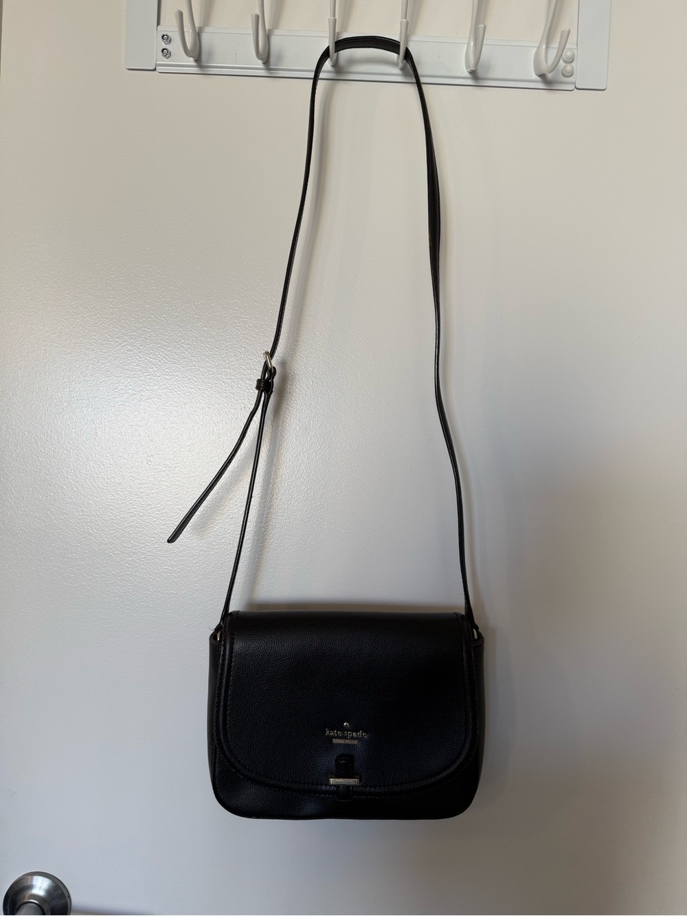 kate spade Black Pebbled Leather Crossbody Bag